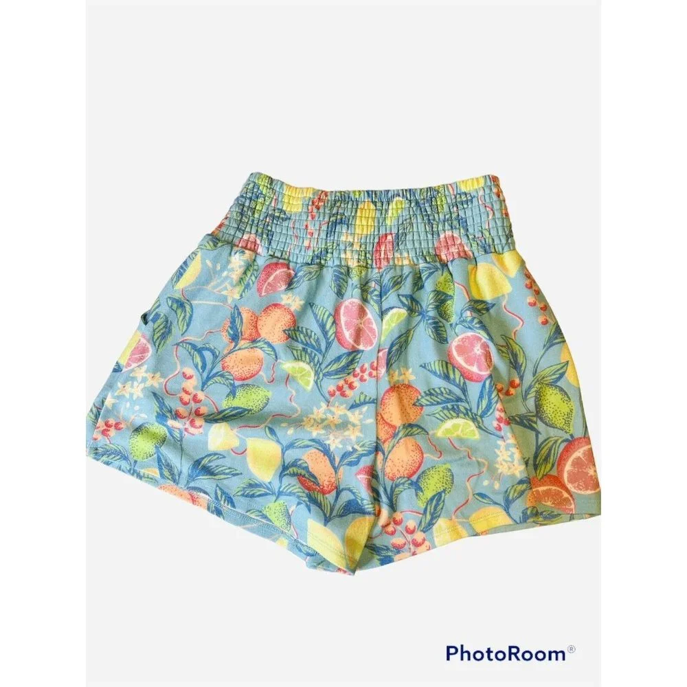 WILDFOX Ali Lounge Shorts Citrus Cocktail Size Small Soft NEW with TAGS - Picture 4 of 5